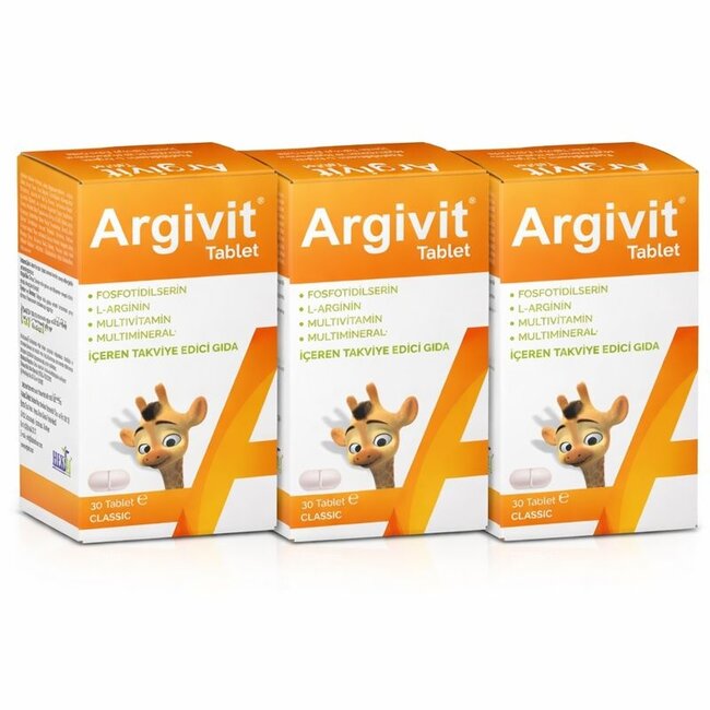 Argivit Argivit Classic Tablet 3’lü Avantaj Paketi – Avrupa Geneli Hızlı Teslimat, Gümrük Vergisi Yok | Multivitamin & Mineral Kompleks | Bağışıklık, Enerji ve Büyüme Desteği