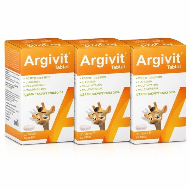 Argivit Argivit Classic Tablets 3 Pack – Fast Delivery Across Europe, No Customs Fees | Multivitamin & Mineral Complex | Immune, Energy & Growth Support