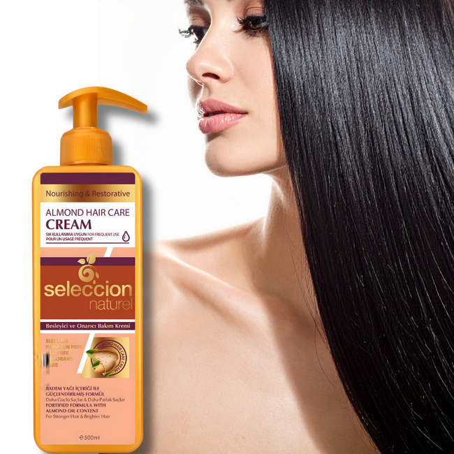 Seleccion Naturel Almond Oil Conditioner 500 ml – For Dry and Dull Hair with Moisture and Softness
