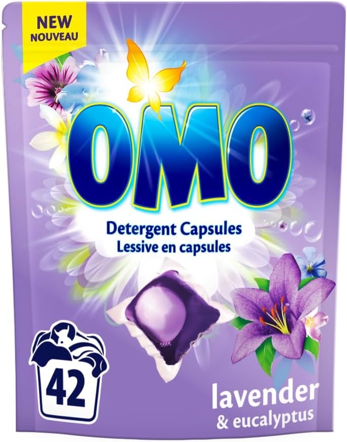 Capsules de Lessive Lavande & Eucalyptus 42 Doses – Détergent Concentré ...