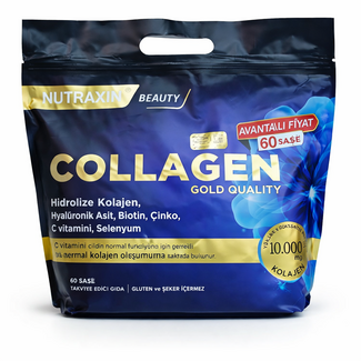Nutraxin   Nutraxin Collagen 60 Sachets 10 000 mg Type 1 & 3 Goût Ananas – Pack Avantage