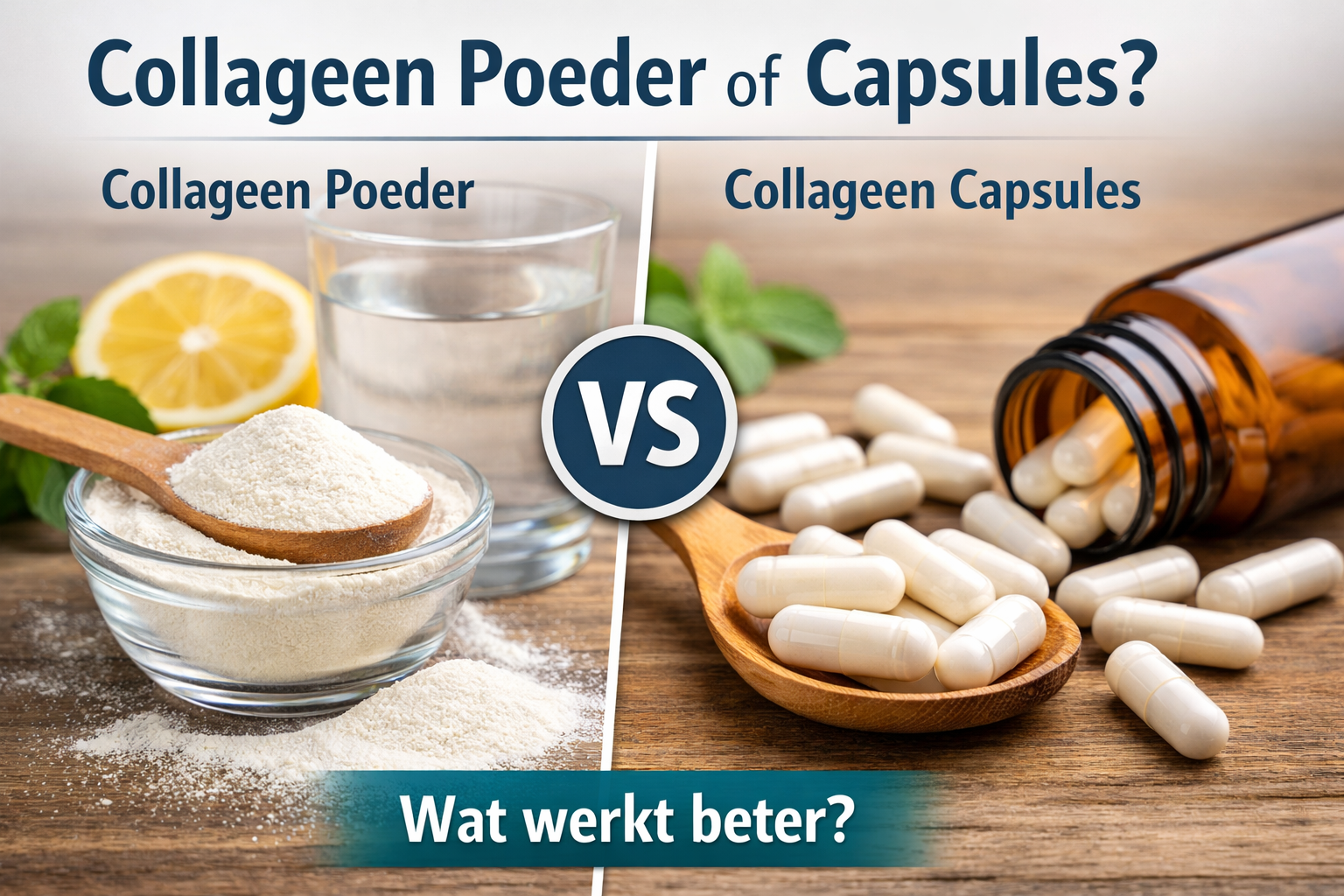 Collageen poeder of capsules – wat werkt beter?