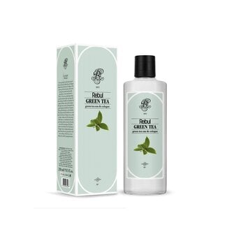 Rebul Rebul Green Tea EDC 250 ml Cam Şişe – Unisex Ferah Yeşil Çay Kokusu – 80° Alkol