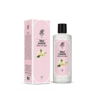 Rebul Rebul Jasmine Eau de Cologne 250 ml Flacon en Verre – Parfum Floral et Fruité au Jasmin – 80° Alcool