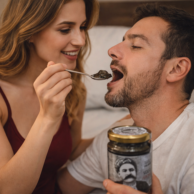 Stag 9000  Spray 20 ml und Koca Yusuf Macun 300 g – Spezielles Männer-Set für ein längeres und intensiveres Erlebnis im Bett