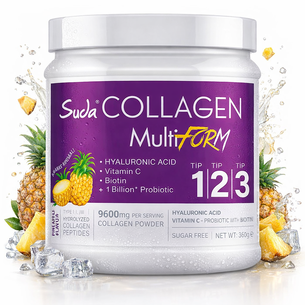 Multiform Ripon Collagen Multiform Tipo 1-2-3 10000 mg Sabor Piña 360 g – Péptidos de ...