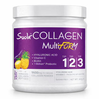 Suda   Suda Collagen Multiform Type 1-2-3 Pineapple Flavor 360 g – Collagen Peptides