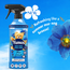 Yumos Open-Air Effekt Spray Blaue Mohnblume 430 ml – Haus- und Textilspray für Sofa, Vorhänge, Teppiche und Kleidung – Alkoholfreie Formel auf Wasserbasis