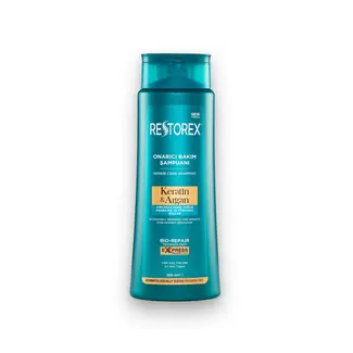 Restorex Restorex Champú Keratina y Aceite de Argán 500 ml – Champú Reparador e Hidratante para Todo Tipo de Cabello