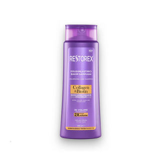 Restorex Restorex Champú Colágeno y Biotina 500 ml – Champú Voluminizador para Cabello Fino y Débil