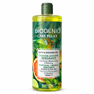 Biogeniq Care Relax Portakal, Limon & Bergamot Kokulu Banyo ve Duş Jeli 500 ml– Rahatlatıcı Duş Jeli