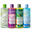Biogeniq Care Relax Bath & Shower Gel Avantaj Seti 4 x 500 ml – White Lily, Rhubarb Vanilla & Rose, Orange Lemon & Bergamot, Neroli Jasmine & Sea Smell