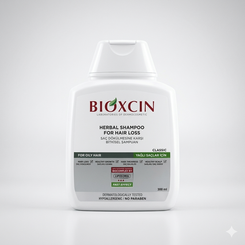 Biocomplex Bioxcin Classic Anti-Hair Loss Shampoo for Oily Hair 300 ml ...