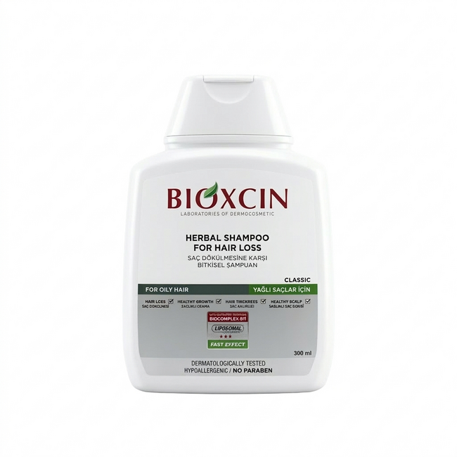 Bioxcin Classic Shampoo tegen Haaruitval voor Vet Haar 300 ml – Dermatologisch Ontwikkelde Shampoo tegen Haarverlies met Biocomplex B11