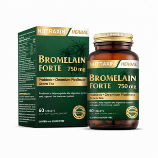 Nutraxin   Bromélaïne Forte 750mg 60 comprimés (complément alimentaire – santé générale)