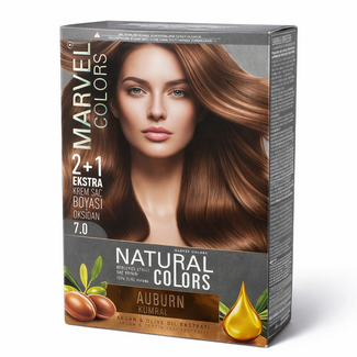 Marvel   Marvel Colors 7.0 Dark Blonde Hair Dye – Permanent Cream Hair Color with Argan & Olive Oil