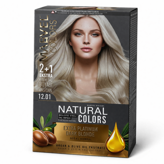 Marvel   Marvel Colors 12.01 Extra Platina Donkerblond Haarverf – Koele Blondtint met Argan- & Olijfolie