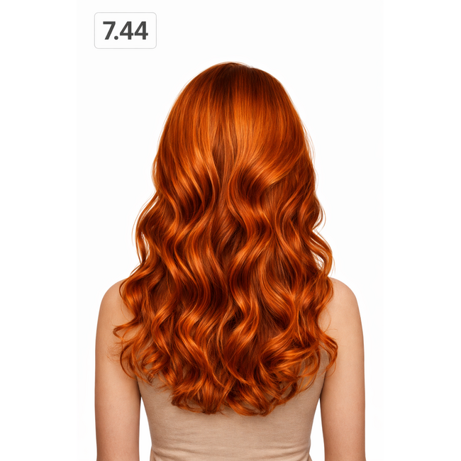 Marvel   Natural Colors 7.44 Auburn Copper Haarverf 2+1 Set – Met Argan- en Olijfolie-extract, Intens Koperen Kleur, Voedende Formule en 100% Grijsdekking