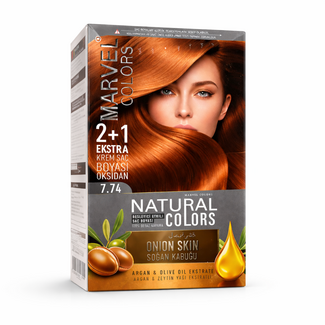 Marvel   Marvel Colors 7.74 Uienschil Kleur Haarverf – Met Argan- & Olijfolie, 100% Grijsdekking