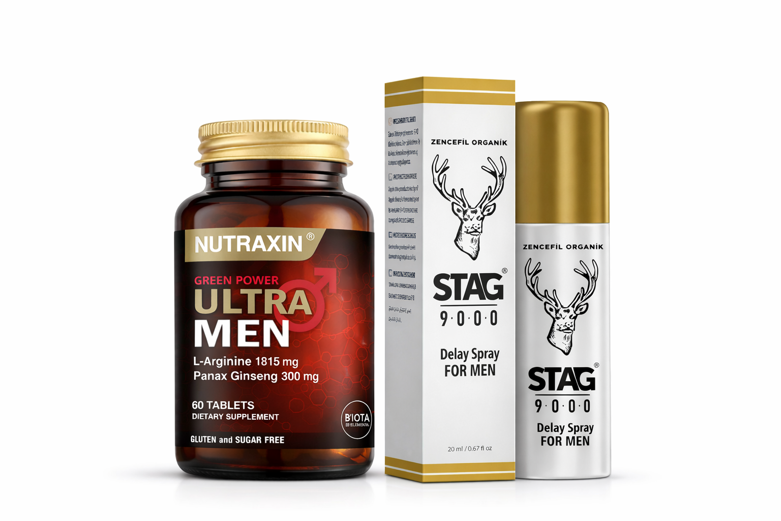 Complement Spray Ultra Men Complément Alimentaire 60 Comprimés avec L-Arginine & Ginseng ...