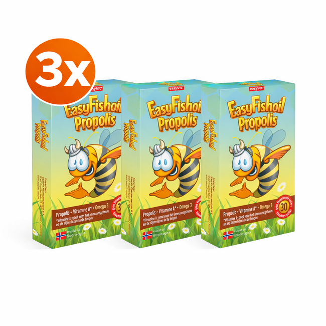EasyVit-EasyFishOil EasyFishoil Gominolas de Própolis – Sabor Miel (30 uds) – Certificadas Halal