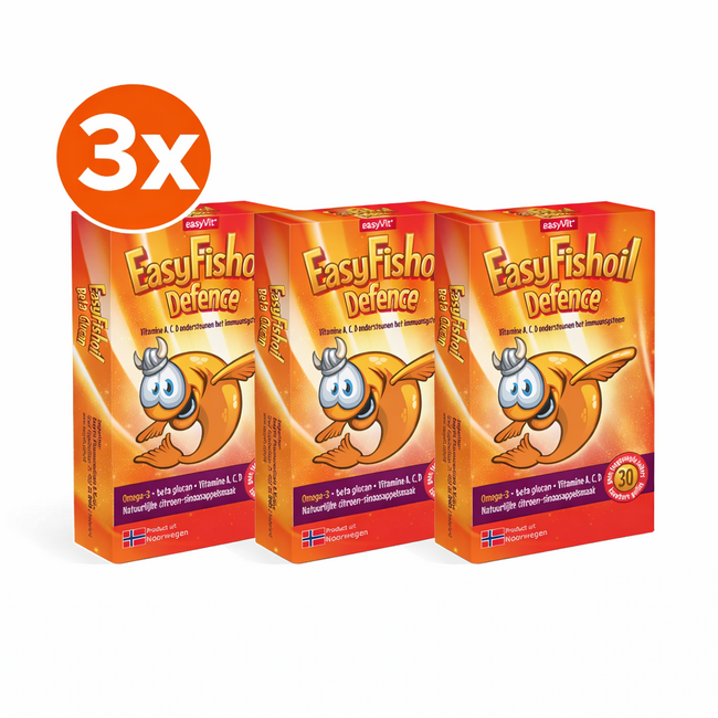 EasyVit-EasyFishOil EasyFishoil Beta Glucan 30 Kautabletten (Multi-Frucht Geschmack)