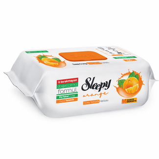 Sleepy Sleepy Surface Cleaning Wipes Orange 100 Pieces