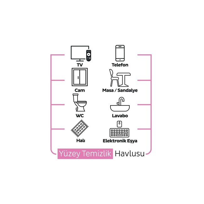 Sleepy Easy Clean Yüzey Temizlik Havlusu Ananas 100’lü – Tropikal Ferahlık ve Etkili Temizlik