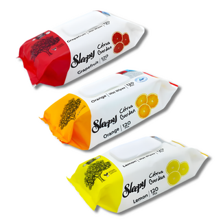 Sleepy Sleepy Toallitas Húmedas Citrus Garden 3x120 Unidades – Naranja, Limón & Pomelo