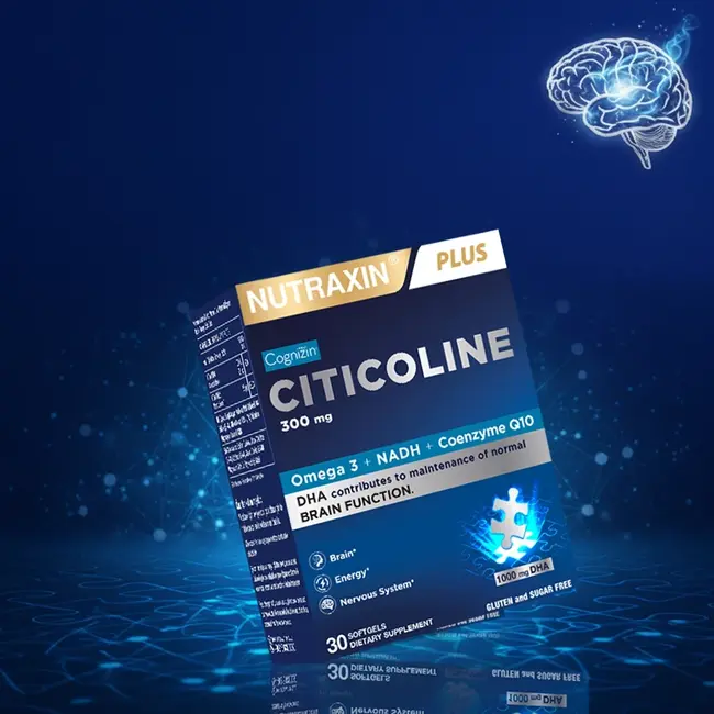 Nutraxin   Citicoline 30 Cápsulas – Concentración y Rendimiento Mental