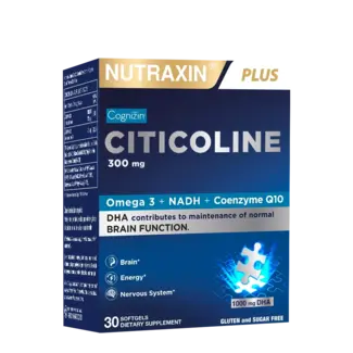 Nutraxin   Nutraxin Citicoline 30 Softgel – Beyin & Odak Desteği