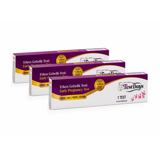 TestDays TestDays Test de Embarazo Temprano 3x – Midstream Alta Sensibilidad 10 mIU/ml