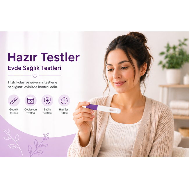 TestDays Test de Embarazo Temprano Midstream Pack de 3 – Test HCG Sensible 10 mIU/ml, Uso Antes del Período