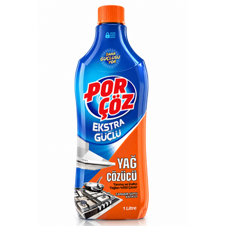 Por çöz Porçöz Extra Kraftvoller Fettlöser mit Bleichmittel 1 L