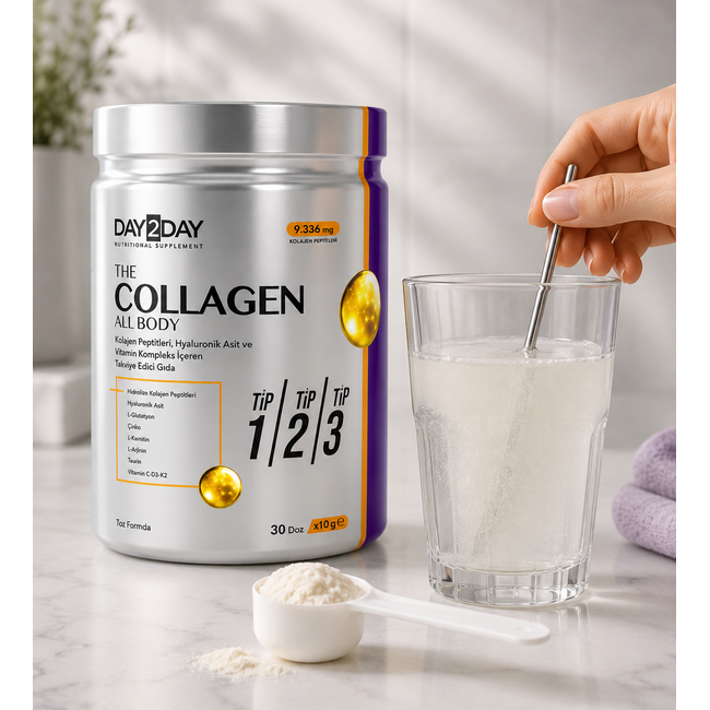 Day2Day  The Collagen All Body 300 g | Kollagen, Hyaluronsäure, Vitamine & Mineralstoffe