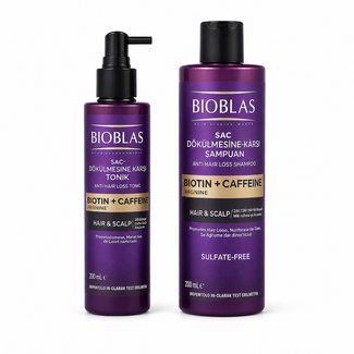 Bioblas Bioblas Biotin & Kafein Saç Dökülmesine Karşı Set – Şampuan 400 ml + Tonik 200 ml
