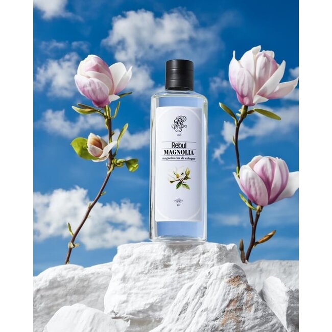 Rebul Magnolia EDC Keulen 250 ml Glazen Fles | Elegante en Frisse Bloemige Unisex Geur