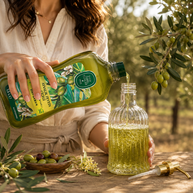 Eyup  Sabri Tuncer Ayvalık Olive Blossom Natural Olive Oil Liquid Soap 1.5 L – Moisturizing & Nourishing Hand Soap