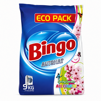 Bingo Bingo Matic Detergente en Polvo Spring Garden 9 KG