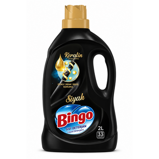 Bingo Bingo Flüssigwaschmittel Schwarz 2000 ml – 33 Waschgänge