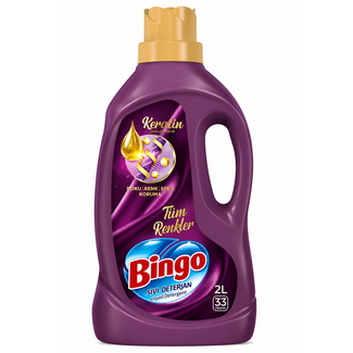 Bingo Bingo Sıvı Çamaşır Deterjanı Onaran Bakım 2000 ml – 33 Yıkama