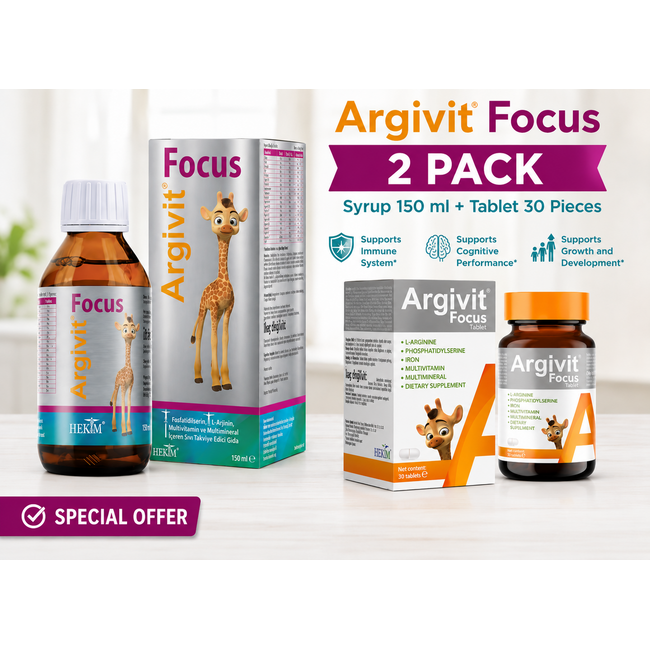 Argivit Focus Vorteilspaket 150 ml + 30 Tabletten | Originalprodukt | Schnelle Lieferung in Europa