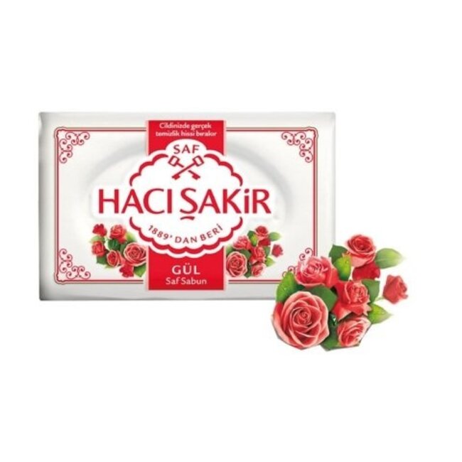 Hacı Şakir Rozen Witte Zeep 4x150g | Traditionele Turkse Zeep