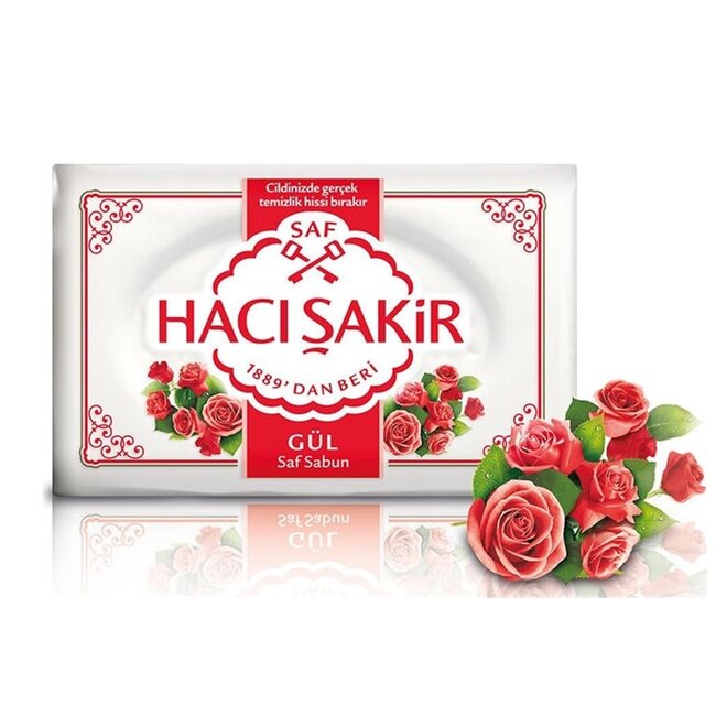 Hacı Şakir Rozen Witte Zeep 4x150g | Traditionele Turkse Zeep