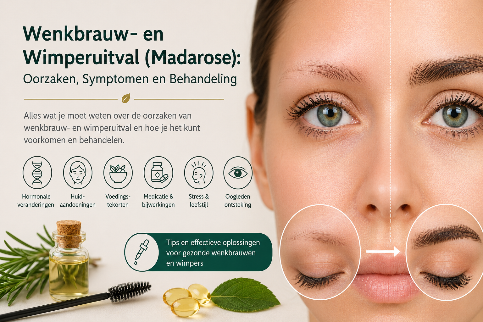 Wenkbrauw- en Wimperuitval (Madarosis): Oorzaken, Symptomen en Behandelingsmogelijkheden