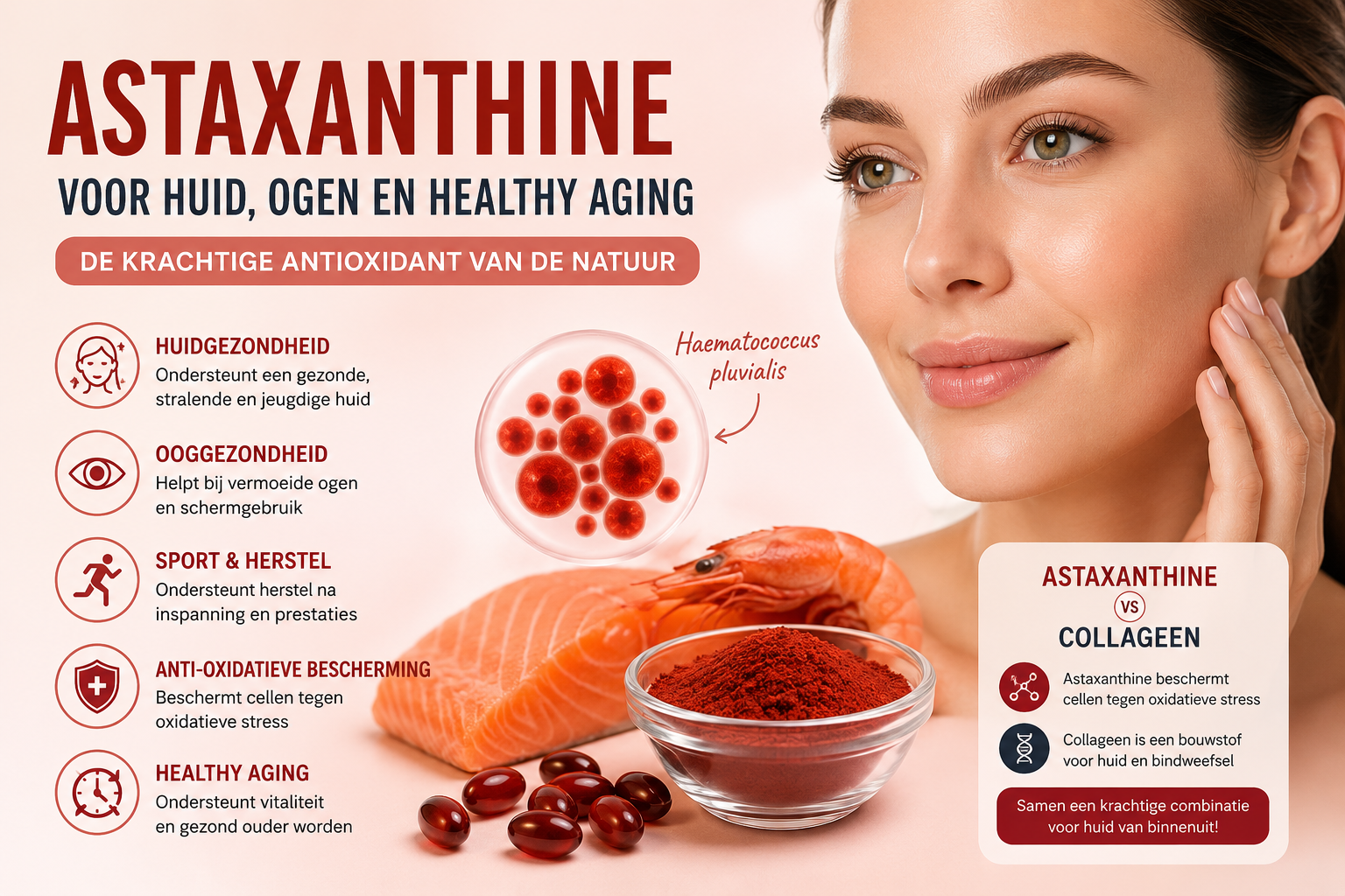 Astaxanthine: Voordelen Voor Huid, Ogen, Energie en Healthy Aging – De Complete Gids