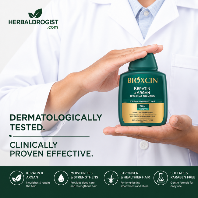 Bioxcin Keratin ve Argan Onarıcı Şampuan 3x300 ml - 3 al 2 öde