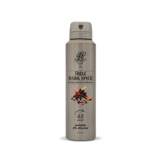 Rebul Rebul Dark Spice Desodorante en Spray para Hombre 150 ml |  Antitranspirante Sin Alcohol