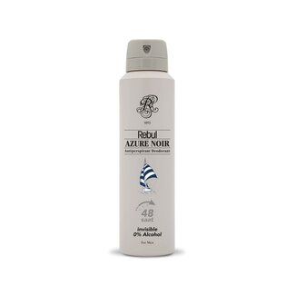 Rebul Rebul Azure Noir Déodorant Spray Homme 150 ml | Antitranspirant Sans Alcool