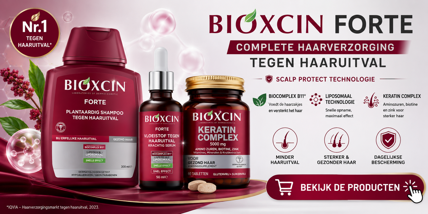 Bioxcin Forte Starter Pakket Review | Ervaringen tegen Haaruitval